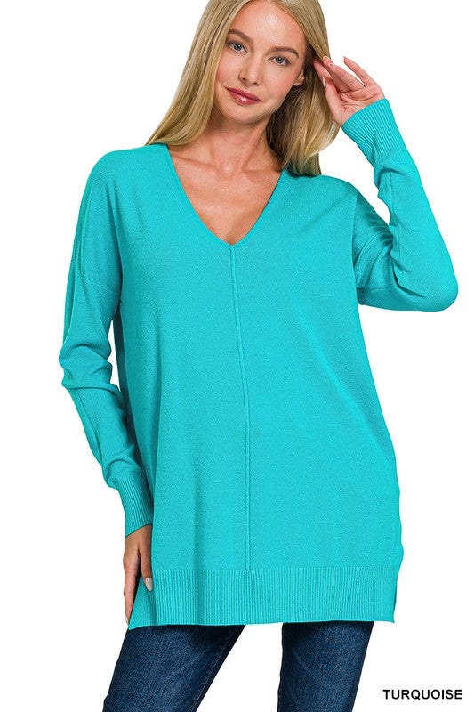 Turquoise Viscose Sweater