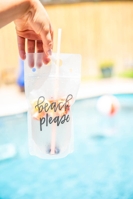 Beach, Please Drink Pouch