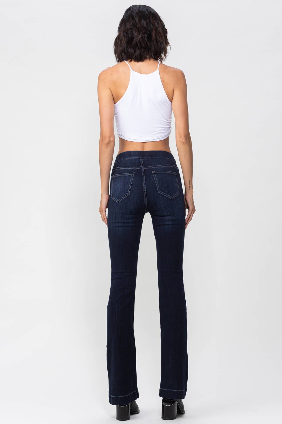 Dk Denim Indigo Pull On Flare