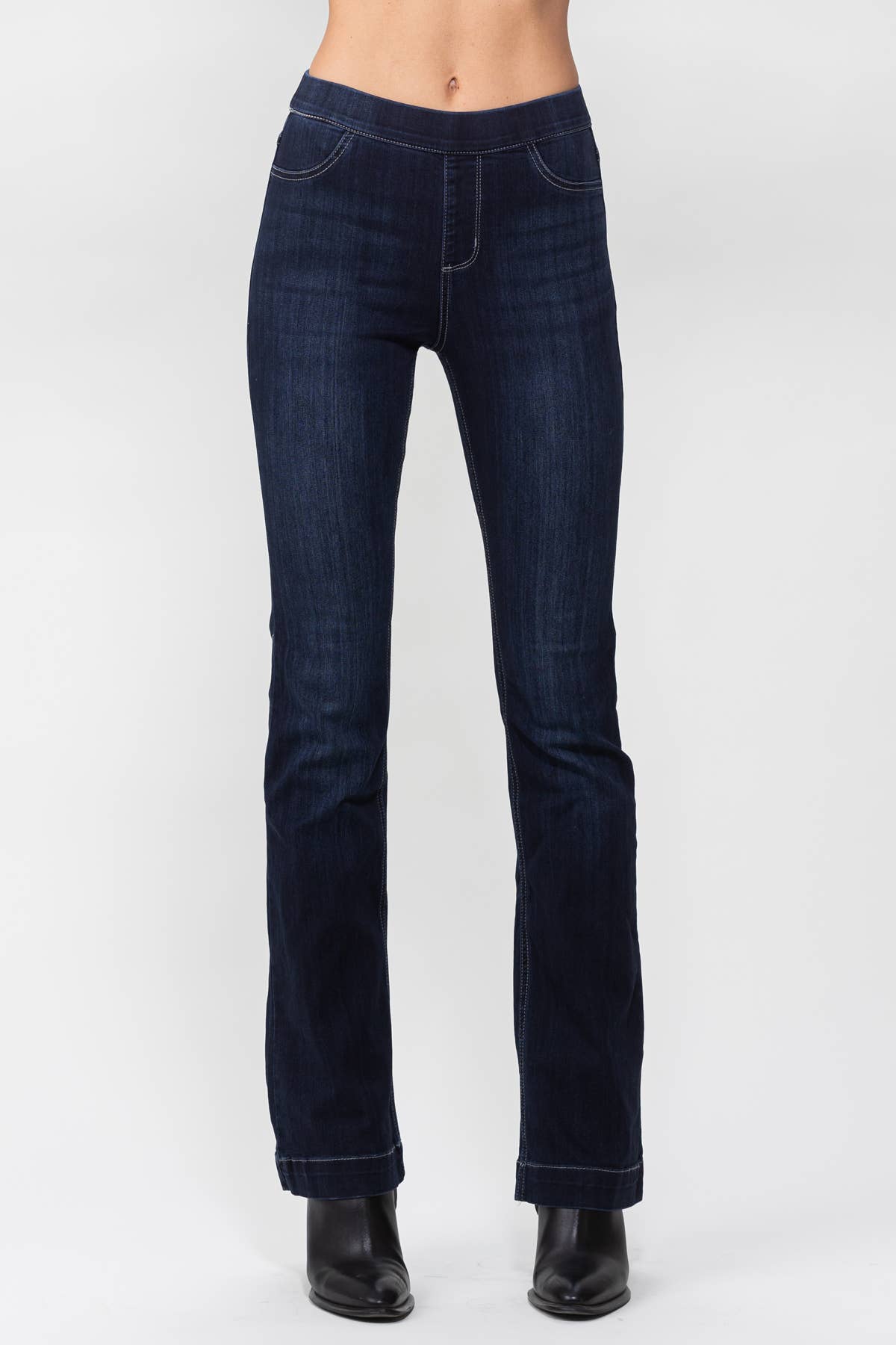 Dk Denim Indigo Pull On Flare