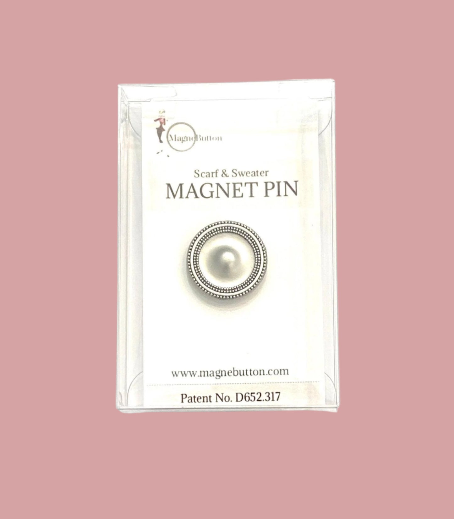 Original Silver Magnet Button Pin Set