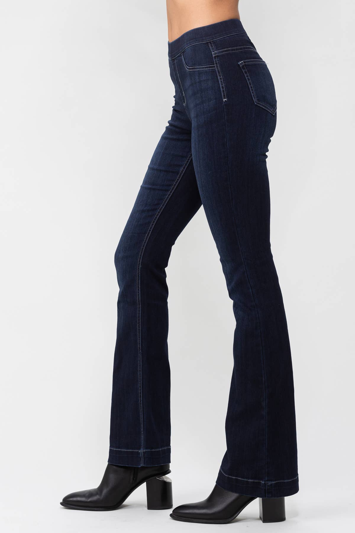 Dk Denim Indigo Pull On Flare