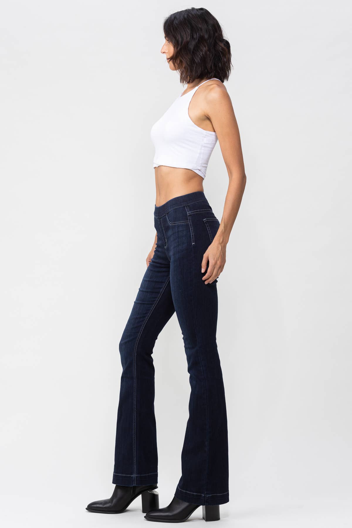 Dk Denim Indigo Pull On Flare