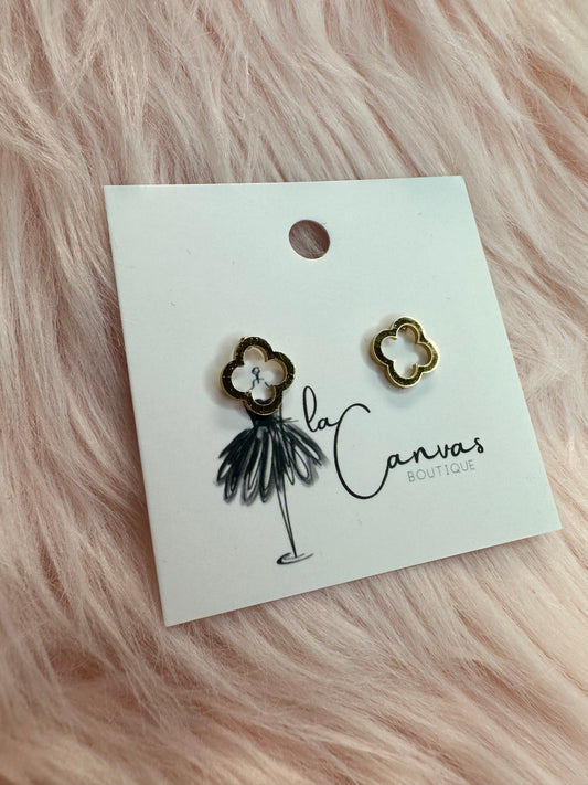 Gold Clover Stud