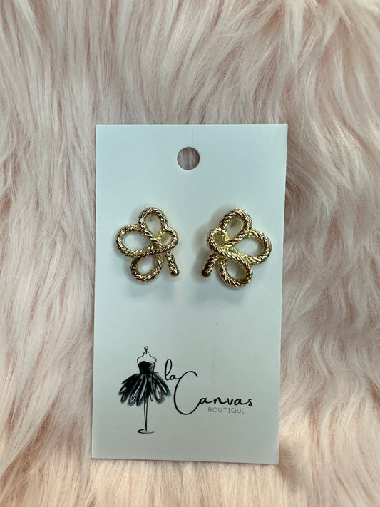 Twisted Gold Earrings