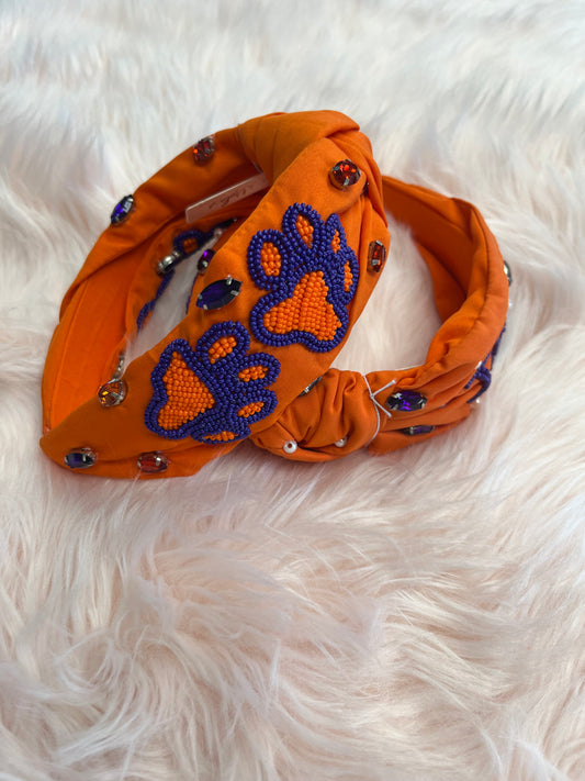 Clemson Paw Headband