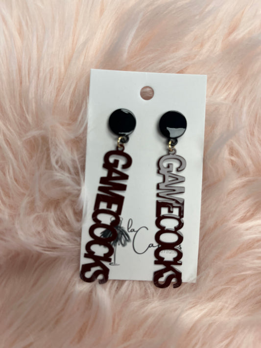 Gamecock Dangle Earrings