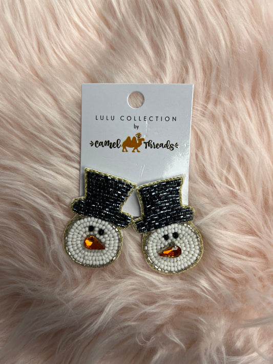 Snowman Earrings