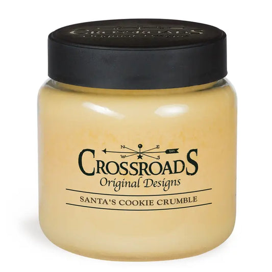 Santa's Cookie Crumble Cross Road Candle